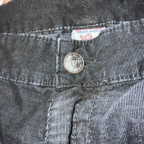True religion black corduroy shorts size 40 - Picture 1 of 5